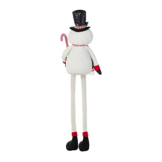 Glitzhome&reg; 60"H Christmas Oversized Fabric Snowman With Dangle Legs {8}