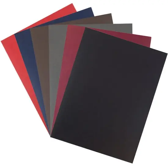 JAM Paper Assorted Color Linen Textured 2-Pocket Folders, 6ct. {3}