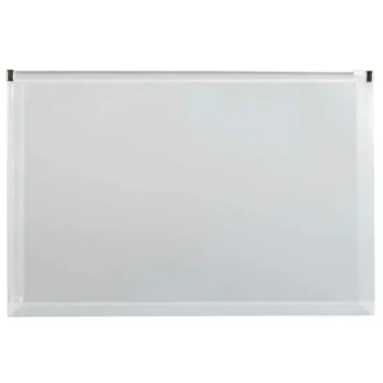 JAM Paper 9.5" x 10.5" Clear Plastic Zip Closure Envelopes, 12ct. {1}