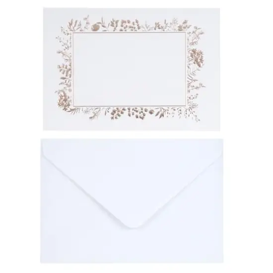 Floral Flat Cards & Envelopes by Recollections&trade;, 5" x 7" {3}
