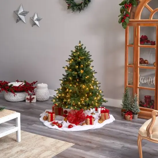 4ft. Pre-Lit South Carolina Spruce Artificial Christmas Tree, Clear Lights {10}