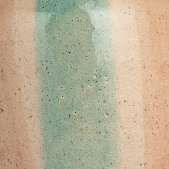 Hello Honey&reg; 14" Blue & Maroon Hand-Painted Crackle Glaze Terra Cotta Vase with Tall Neck {8}