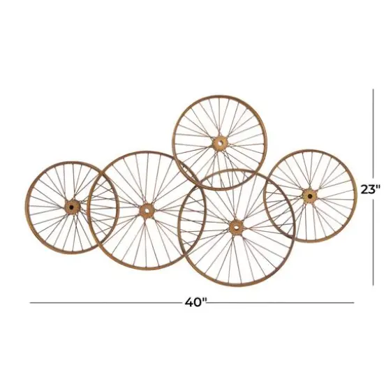 Copper Metal Eclectic Wall Decor, 40" x 40" x 5" {7}