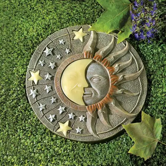 10.5" Celestial Glow-In-Dark Outdoor Stepping Stone {3}