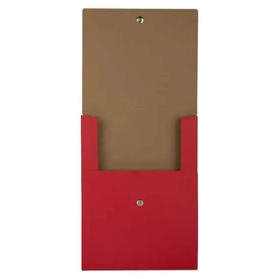 JAM Paper Vertical Kraft Snap Closure Portfolio Red {5}