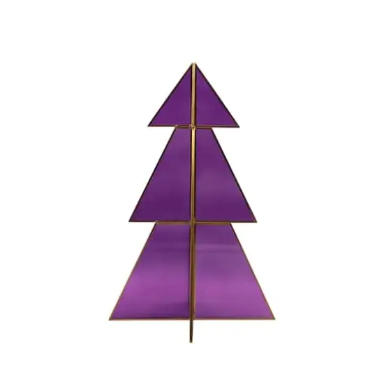 13" Glass Tree Tabletop D&eacute;cor by Ashland&reg; Purple {1}