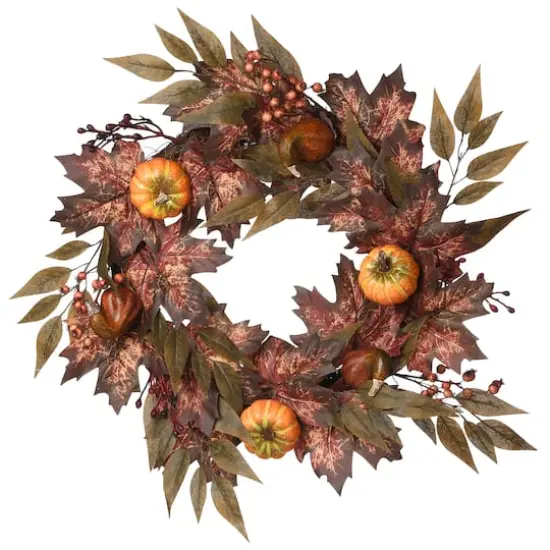 24" Autumn Ivy Wreath {1}