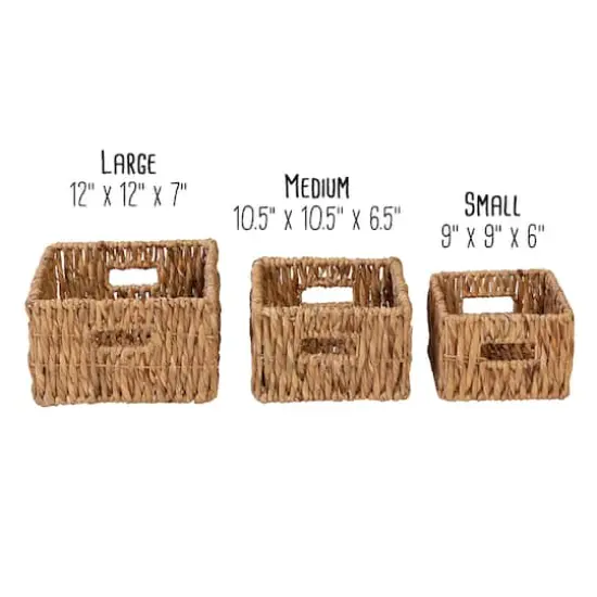 Honey Can Do Square Wicker Natural Nesting Baskets {4}
