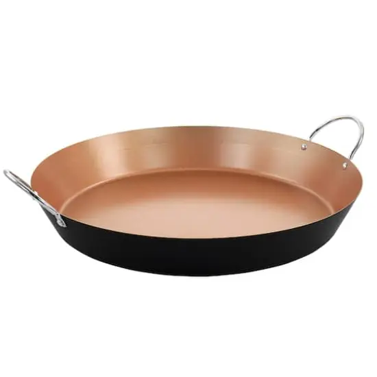 Oster Stonefire 16'' Copper Nonstick Carbon Steel Paella Pan {1}