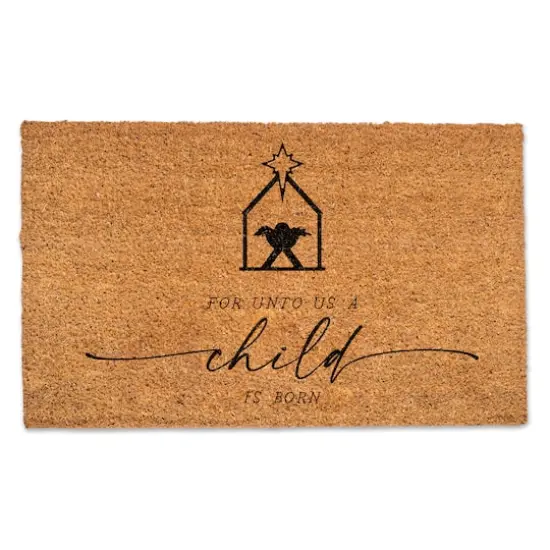 For Unto Us a Child is Born Doormat {1}