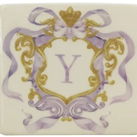 4.5" x 4" Ceramic Monogram D&eacute;cor by Ashland&reg; Y {5}