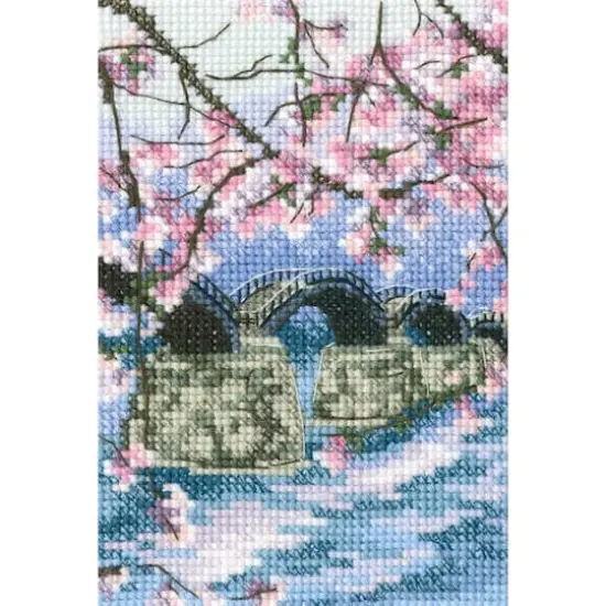 RTO Cross-stitch Kit "Kintai bridge arching over the Nishiki river" {1}