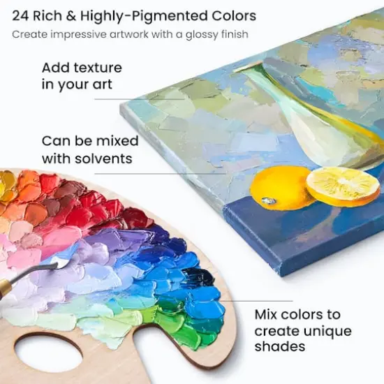 Arteza&reg; 24 Color Oil Paint Set {5}