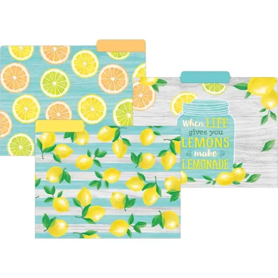 Teacher Created Resources Lemon Zest File Folders, 2 Packs of 12 {3}