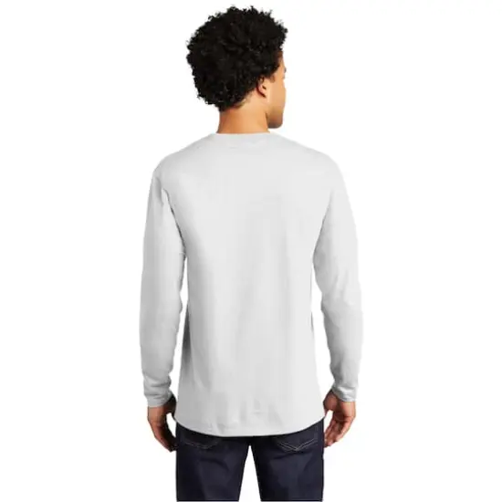 Port & Company&reg; Long Sleeve Bouncer T-Shirt White {5}