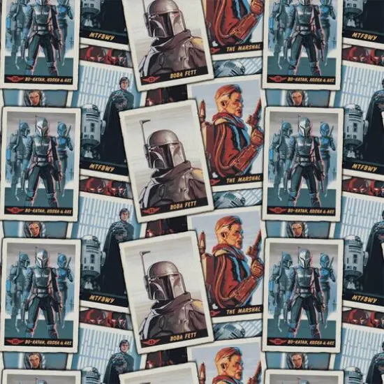 The Mandalorian New Card Stacks Precut Cotton Fabric {1}