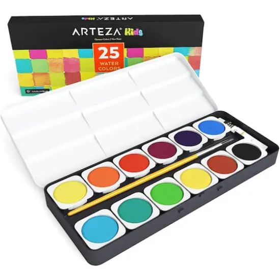 Arteza&reg; 25 Color Kids Watercolor Kit {5}