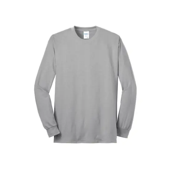 Port & Company&reg; Long Sleeve Tall Core Blend T-Shirt Ash {1}