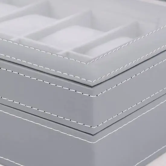 Anchor Gray Dozen Leather Watch Box {5}