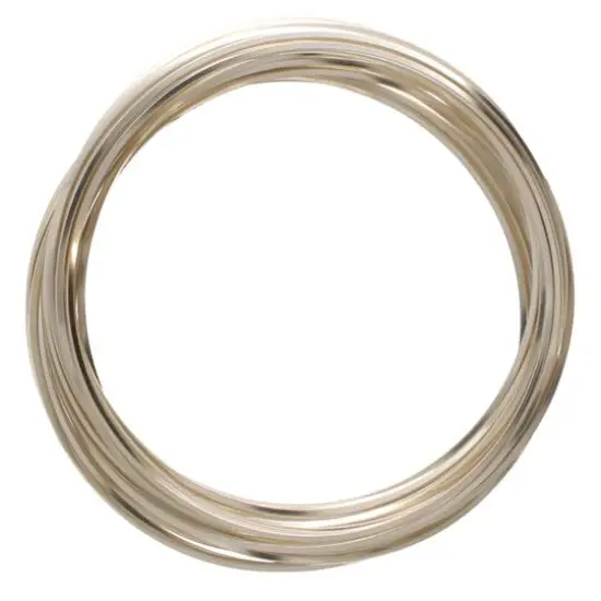 The Beadsmith&reg; Wire Elements&trade; 18 Gauge Tarnish Resistant Square Soft Temper Wire, 4yd. Silver {1}