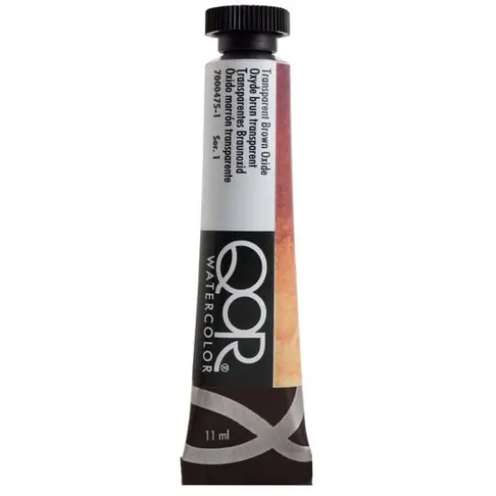 QoR&trade; Watercolor Tube, 11mL Transparent Brown Oxide {1}