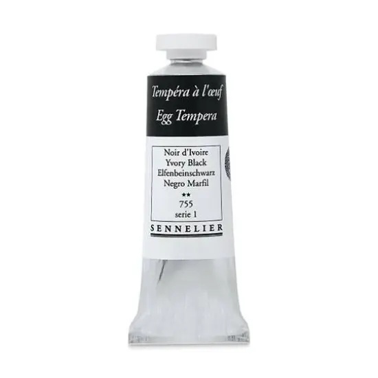 Sennelier Ivory Black Egg Tempera Tube, 34mL {3}