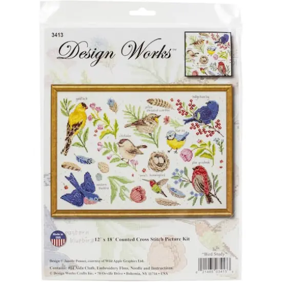 Design Works&trade; Bird Study Counted Cross Stitch Kit {3}