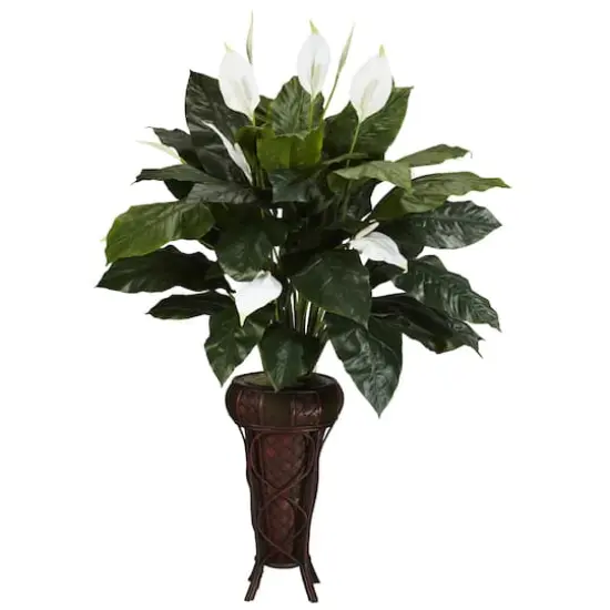 4.75ft. Peace Lily Plant in Stand {1}
