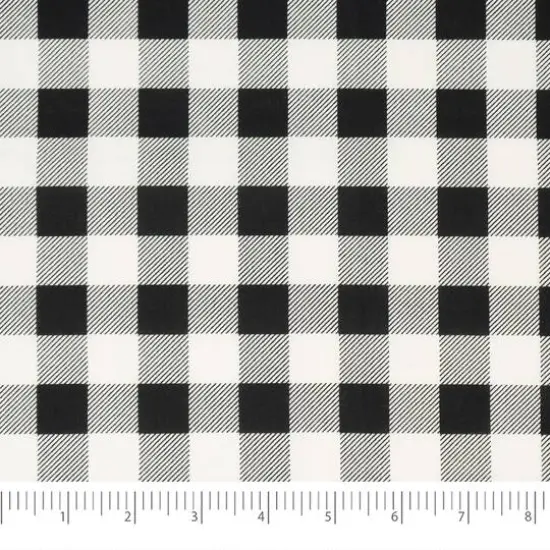 SINGER Christmas Black Buffalo Check Cotton Fabric {3}