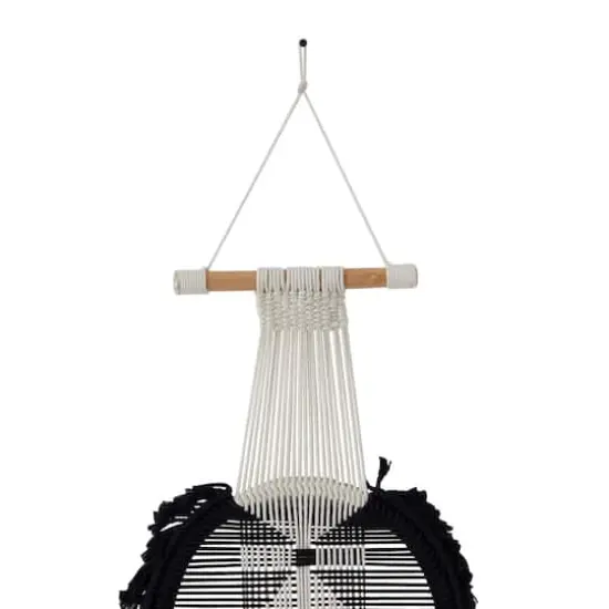 Black Fabric Bohemian Wall Decor, 15" x 1" x 50" {4}