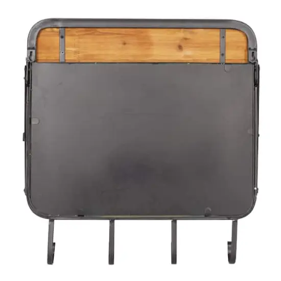 Brown Metal Industrial Wall Hook, 19" x 19" x 14" {6}