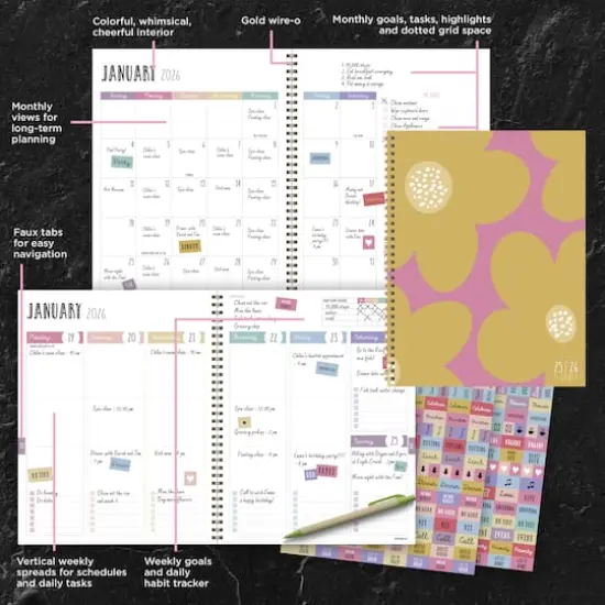 TF Publishing 2025-2026 Biggest Blooms Large Weekly/Monthly Planner {8}