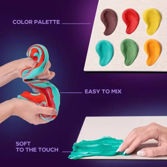 OKTO Sensory Art 3D Vincent Van Gogh Sunflowers Clay Painting Kit {4}