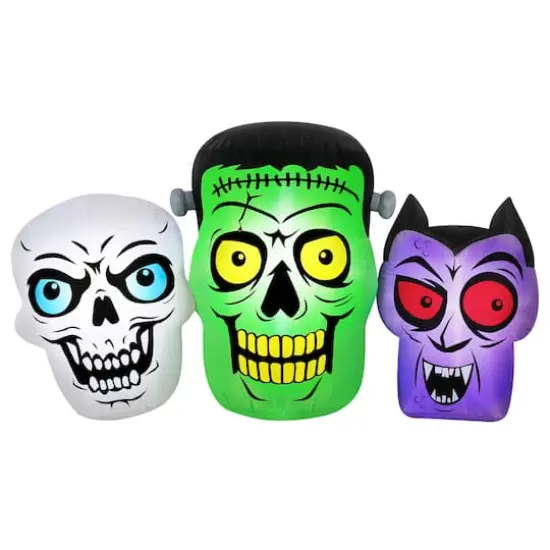 6ft. Airflowz Inflatable Halloween Monster Trio {1}