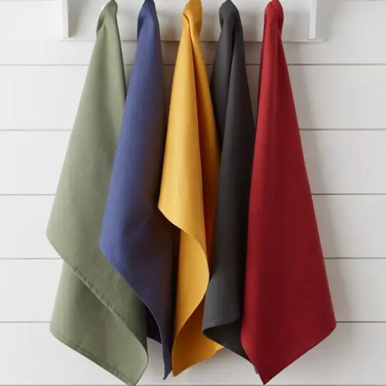 DII&reg; Flat Woven Dishtowels, 6ct. Honey Gold {7}