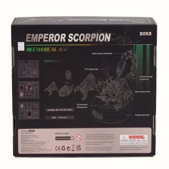 ROKR® Mechanical Age Emperor Scorpion LED 3D Puzzle Kit {6}