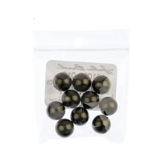 Preciosa Maxima 10mm Glass Nacre Pearls, 10ct. Dark Green {3}