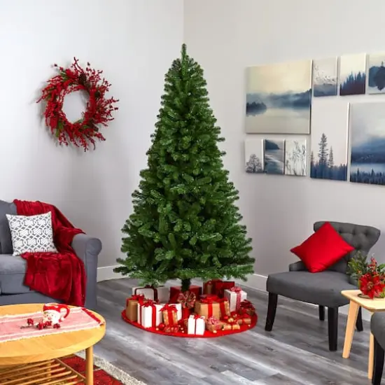 7.5ft. Pre-Lit Virginia Fir Artificial Christmas Tree, Clear Lights {6}