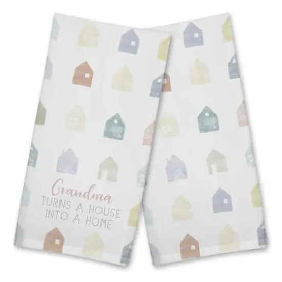 Grandma Turns a House into Home Cotton Twill Tea Towel Set {1}