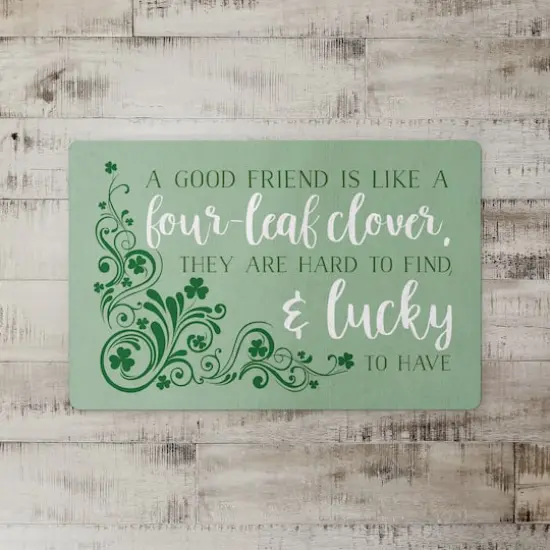 Good Friends are Lucky to Have Floor Mat {3}