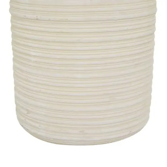 2.5ft. Potted White Plastic Contemporary Artificial Foliage {5}