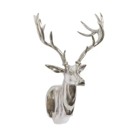 Silver Deer Aluminum Eclectic Wall Decor {1}