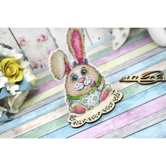 MP Studia Easter Rabbit Plastic Canvas Counted Cross Stitch Kit {3}