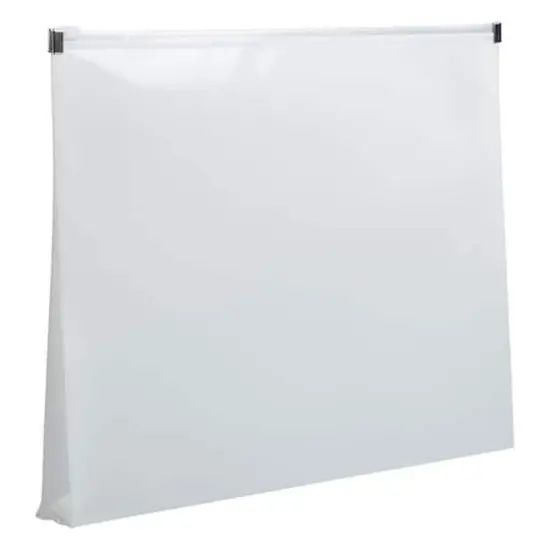 JAM Paper 9.75" x 13" White Plastic Zip Closure Booklet Envelopes, 12ct. {3}