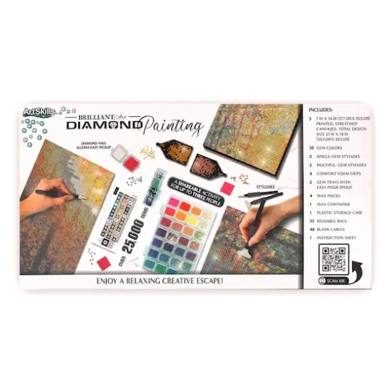 ArtSkills® Brilliant Art Forest Stretched Canvas Diamond Painting Kit {5}
