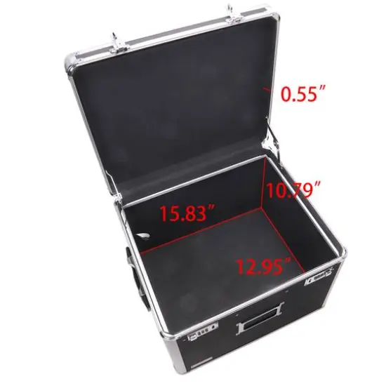 Vaultz Black Locking File Security Box {5}