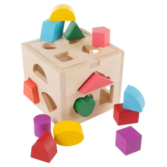 Toy Time Classic Toddler Wooden Shape Sorter {1}