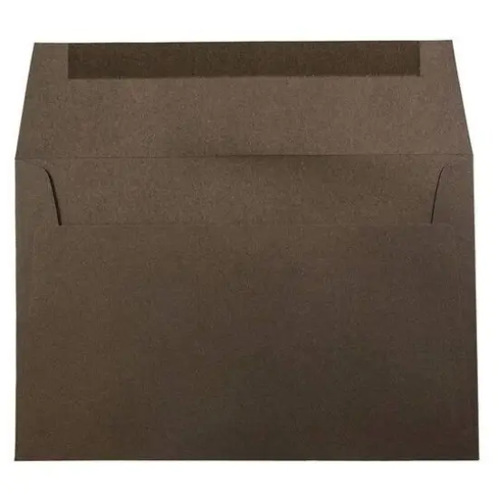 JAM Paper 6" x 9" Premium Invitation Envelopes, 50ct. Chocolate Brown Recycled {4}
