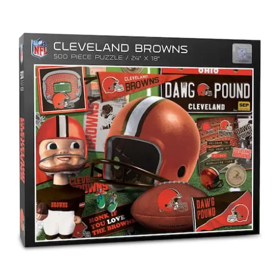 NFL Retro Series 500 Piece Puzzle Cleveland Browns {1}