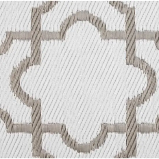 DII&reg; Stone & White Lattice Outdoor Rug, 4ft. x 6ft. {6}